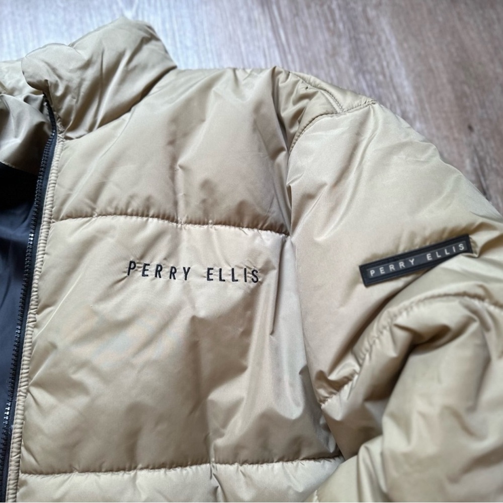 Perry Ellis Light Brown Quilted Jacket - Picture 5 of 5